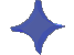 Blue Glass Spinning Star